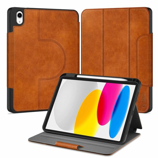 TechProtection Fleece iPad 11 inch hoesje bruin