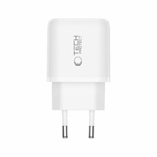 TechProtection GaN 45 watt USB-C oplader wit