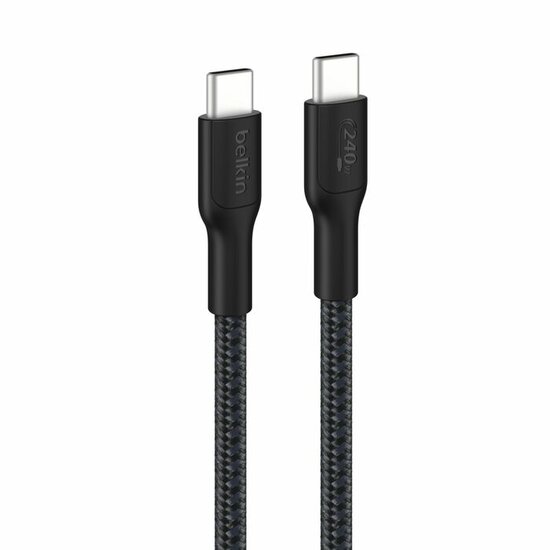 Belkin BoostCharge Pro 240 watt USB-C kabel 3 meter zwart
