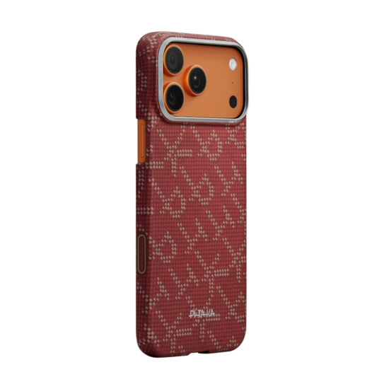 Pitaka Ultra Slim MagSafe iPhone 17 Pro Max hoesje gold red