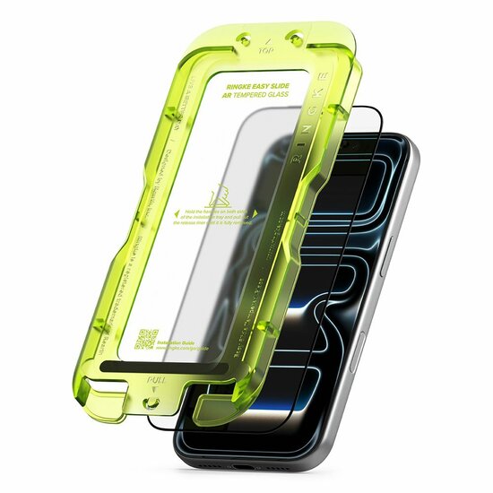 Ringke Easy Slide Anti Reflective glazen iPhone 17 Pro Max screenprotector 2 pack