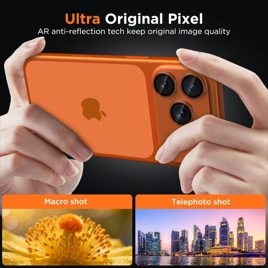 TechProtection iPhone 17 Pro camera beschermer transparant