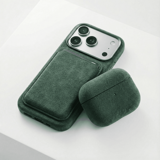 Alcanside Alcantara&nbsp;AirPods Pro 3 hoesje groen
