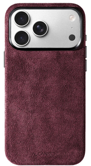 Alcanside Alcantara iPhone 17 Pro Max hoesje rood