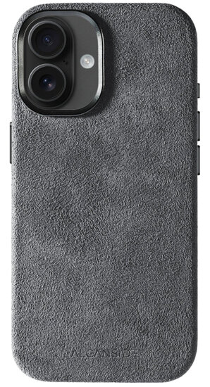 Alcanside Alcantara iPhone 17 hoesje nardo grijs