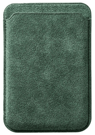 Alcanside Alcantara MagSafe Wallet kaarthouder groen