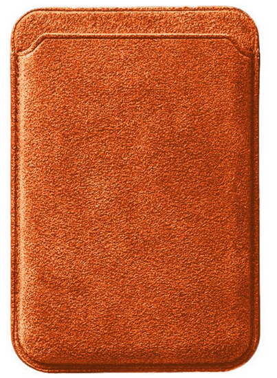 Alcanside Alcantara MagSafe Wallet kaarthouder oranje