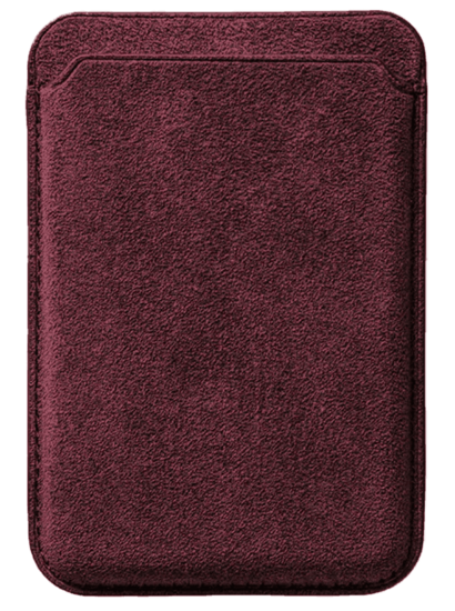 Alcanside Alcantara MagSafe Wallet kaarthouder rood