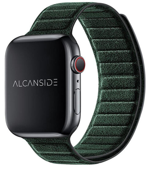 Alcanside Alcantara Apple Watch 49 / 46 / 45 mm bandje groen