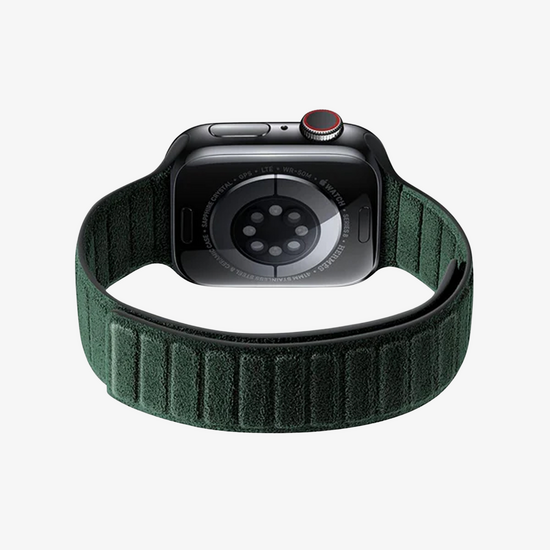 Alcanside Alcantara Apple Watch 49 / 46 / 45 mm bandje groen