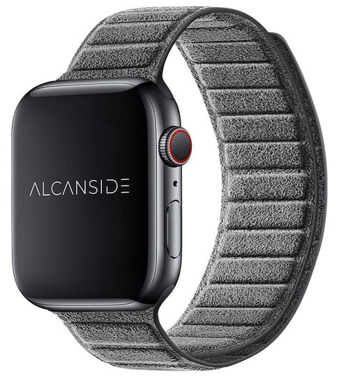 Alcanside Alcantara Apple Watch 49 / 46 / 45 mm bandje nardo grijs