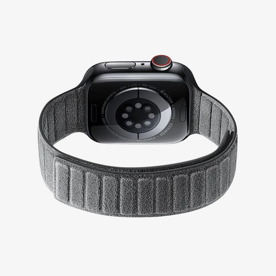 Alcanside Alcantara Apple Watch 49 / 46 / 45 mm bandje nardo grijs