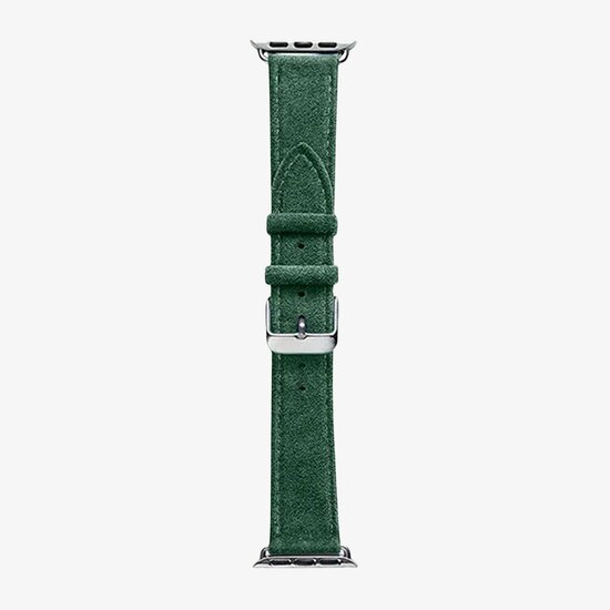 Alcanside Alcantara Buckle Apple Watch 49 / 46 / 45 mm bandje groen