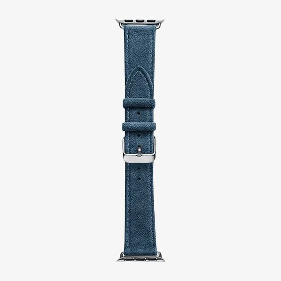 Alcanside Alcantara Buckle Apple Watch 49 / 46 / 45 mm bandje ocean blauw
