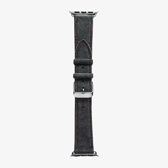 Alcanside Alcantara Buckle Apple Watch 49 / 46 / 45 mm bandje space grijs
