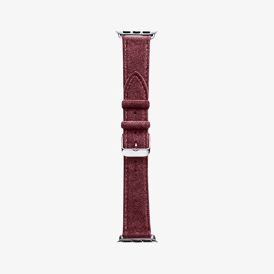 Alcanside Alcantara Buckle Apple Watch 49 / 46 / 45 mm bandje rood