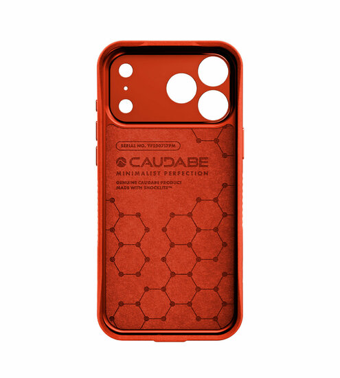 Caudabe Paragon MagSafe 17 Pro Max hoesje oranje