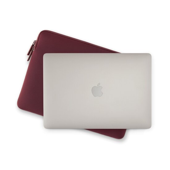 Pipetto Classic MacBook Pro 14 inch / MacBook Air 13,6 inch sleeve burgundy