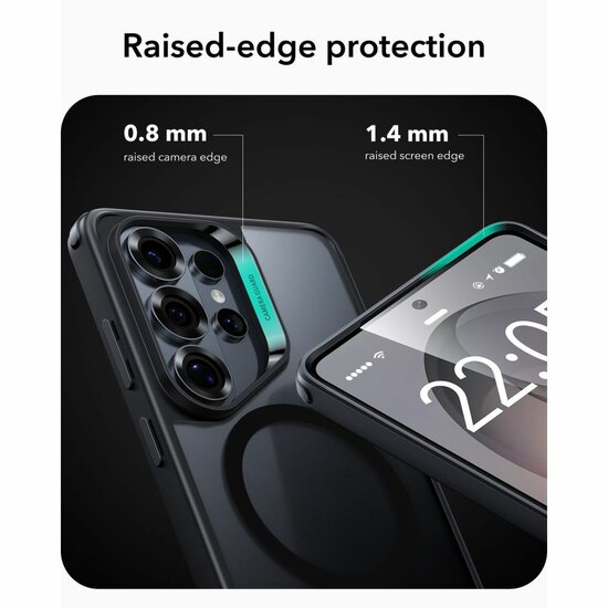 ESR Classic Hybrid MagSafe Galaxy S26 Ultra hoesje frosted zwart