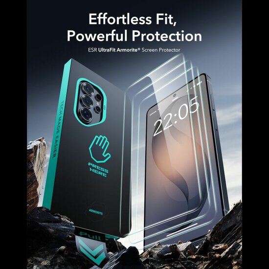 ESR UltraFit Galaxy S26 Ultra glazen screenprotector 2 pack