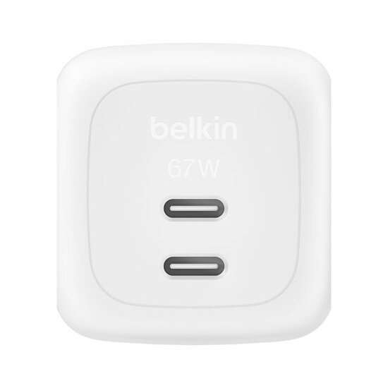 Belkin BoostCharge USB-C 67 watt GaN oplader met 2 poorten