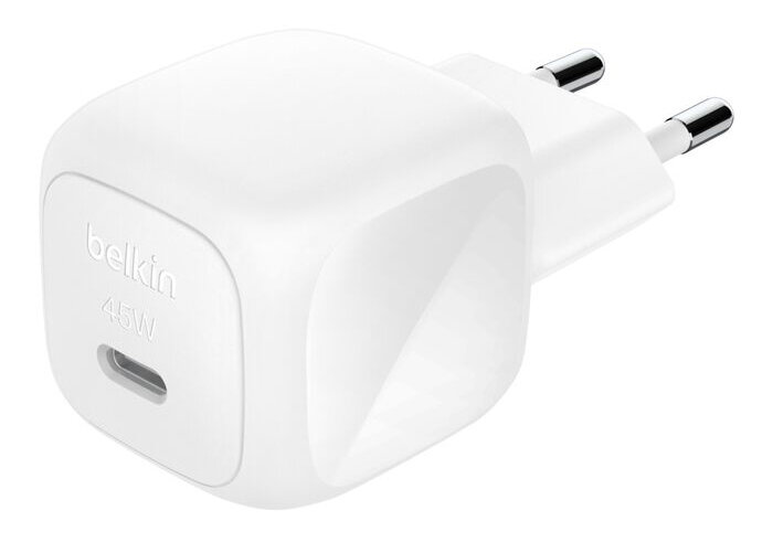 Belkin BoostCharge USB-C 45 watt GaN oplader wit