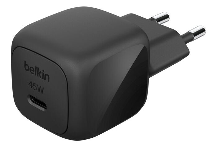 Belkin BoostCharge USB-C 45 watt GaN oplader zwart