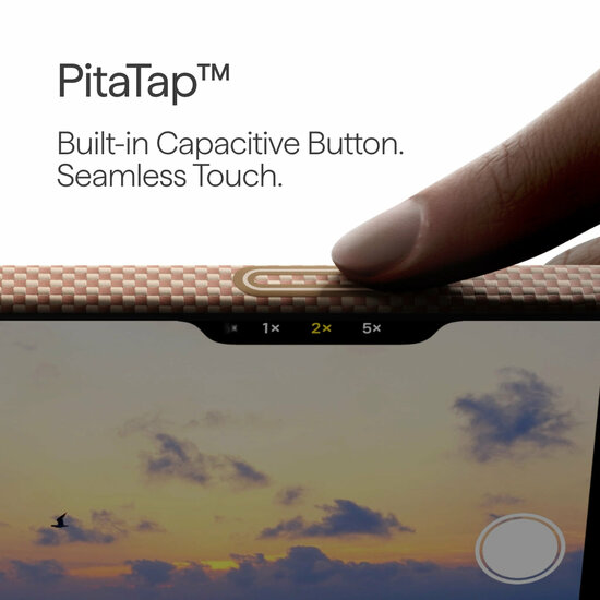 Pitaka Ultra Slim MagSafe iPhone 17 hoesje golden tint