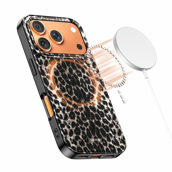 TechProtection MagSafe iPhone 17 Pro hoesje leopard