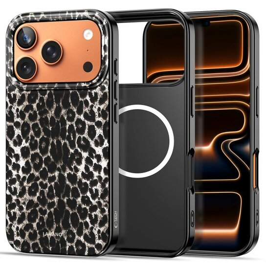 TechProtection MagSafe iPhone 17 Pro Max hoesje leopard