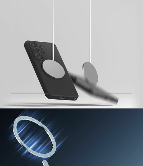Ringke MagSafe Silicone Galaxy S26 Ultra hoesje zwart