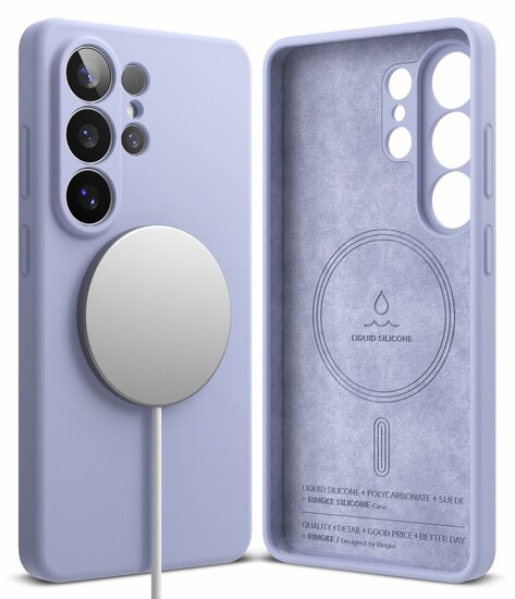 Ringke MagSafe Silicone Galaxy S26 Ultra hoesje lavender