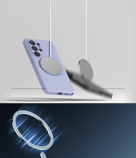 Ringke MagSafe Silicone Galaxy S26 Ultra hoesje lavender