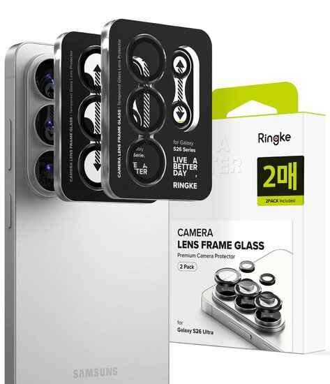 Ringke Camera Galaxy S26 Ultra glazen protector 2 pack