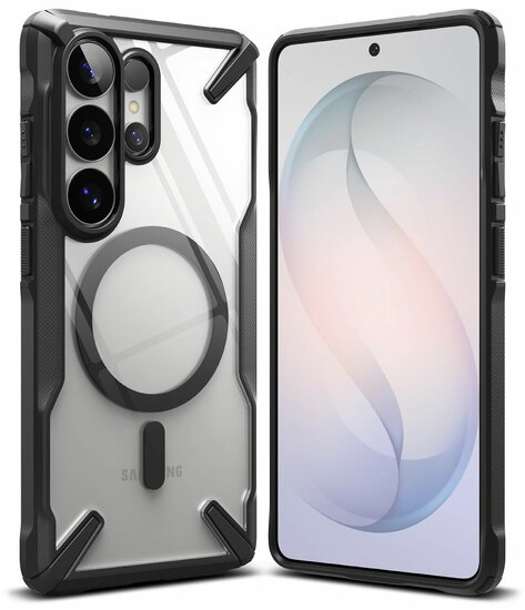 Ringke Fusion X MagSafe Galaxy S26 Ultra hoesje zwart