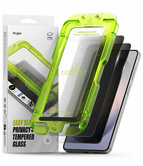 Ringke Easy Slide Privacy Galaxy S26 glazen screenprotector 2 pack