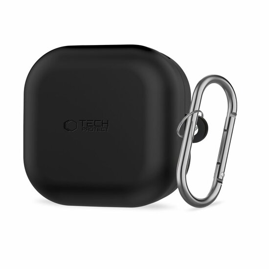 TechProtection Silicone Galaxy Buds 4 / Galaxy Buds 4 Pro hoesje zwart