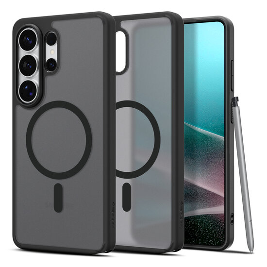 Spigen Ultra Hybrid MagSafe Galaxy S26 Ultra hoesje frost zwart