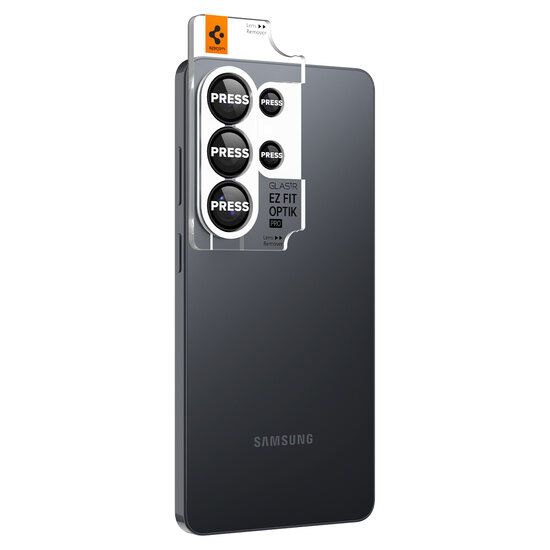 Spigen Glas.tR EZ Fit Optik Pro Galaxy S26 Ultra camera beschermer zwart 2 pack
