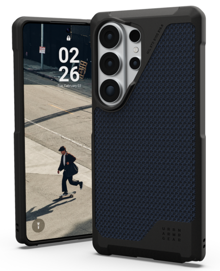 UAG Metropolis LT MagSafe Galaxy S26 Ultra hoesje kevlar blauw