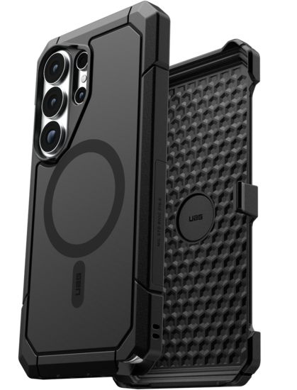 UAG Trooper MagSafe Galaxy S26 Ultra hoesje zwart bundel met houder