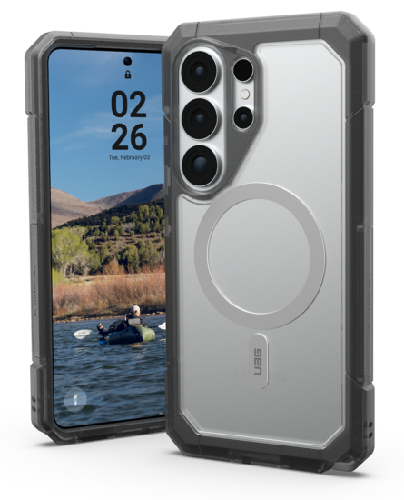 UAG Trooper MagSafe Galaxy S26 Ultra hoesje ash transparant 