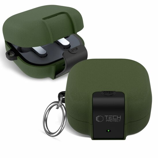 TechProtection Slim Hook Galaxy Buds 4 Pro hoesje groen