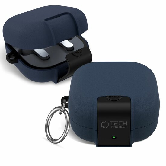 TechProtection Slim Hook Galaxy Buds 4 Pro hoesje blauw
