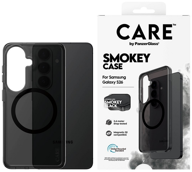PanzerGlass CARE Urban Explorer MagSafe Galaxy S26 hoesje smokey