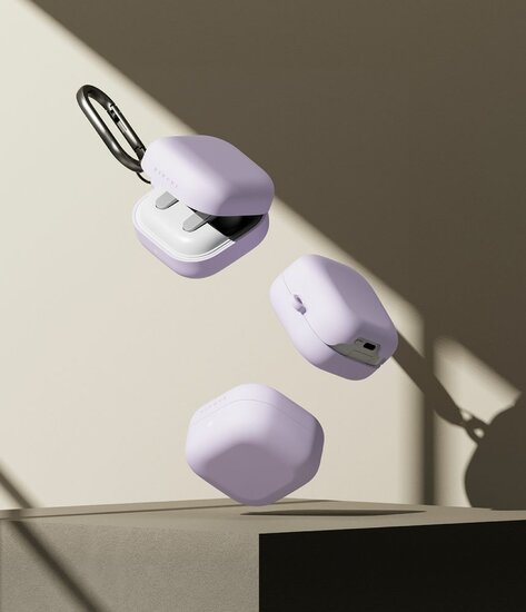 Ringke Silicone Galaxy Buds 4 / Galaxy Buds 4 Pro hoesje lavender