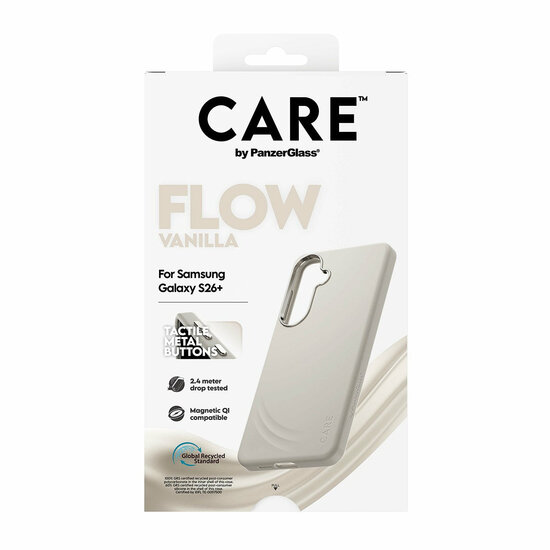 PanzerGlass CARE FLOW MagSafe Galaxy S26+ Plus hoesje vanilla