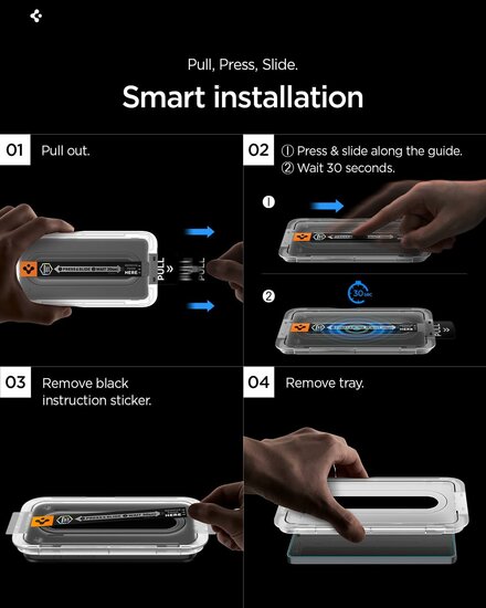 Spigen Glas.tR EZ Fit Pro Anti Reflectie Galaxy S26 Ultra screenprotector 2 pack