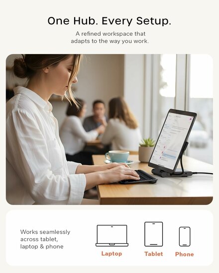 Satechi OntheGo Foldable Stand &amp; USB-C hub