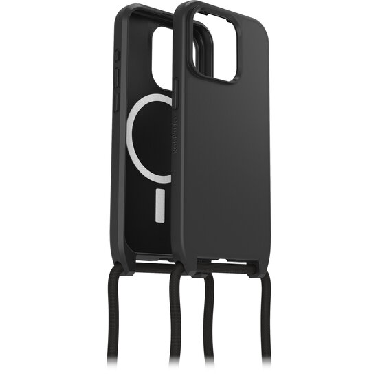 Otterbox React MagSafe iPhone 15 Pro hoesje met draagkoord zwart 